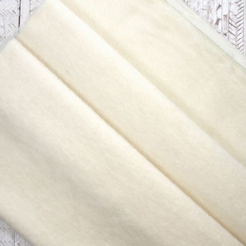 7mm Straight Ivory Mohair