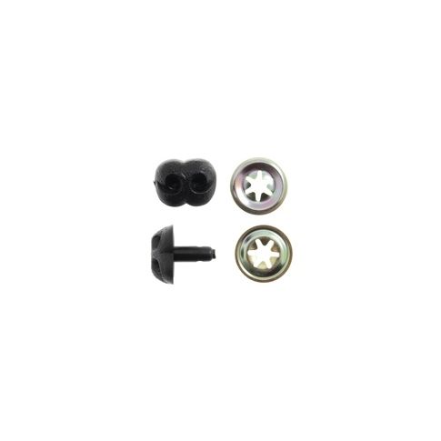 12mm Black Plastic Safety Noses - Pack of 5