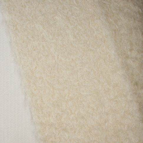 23mm Ivory with Gold Thread Ratinee Mohair