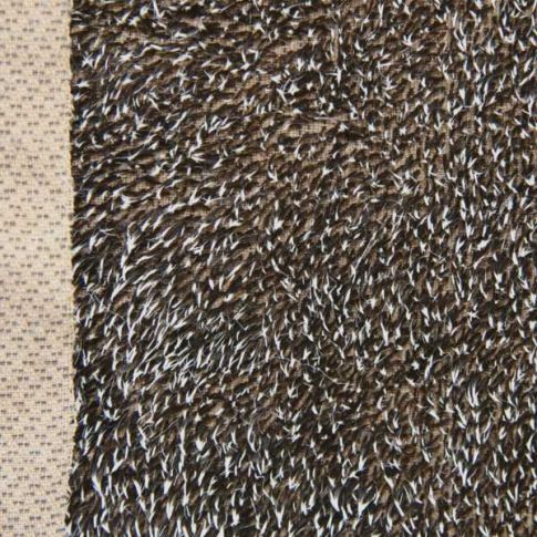 10mm Brown with White Gelled Tips Mohair