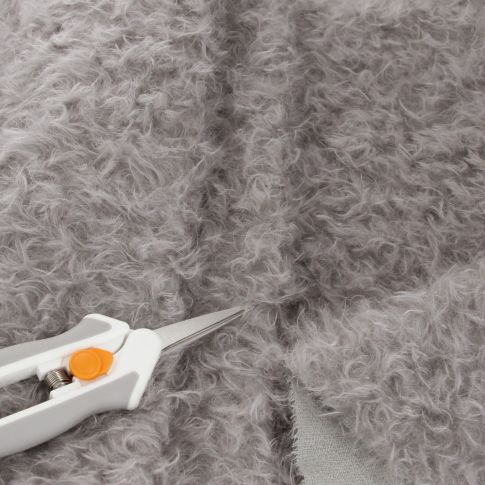 23mm Silver Grey Ratinee Mohair