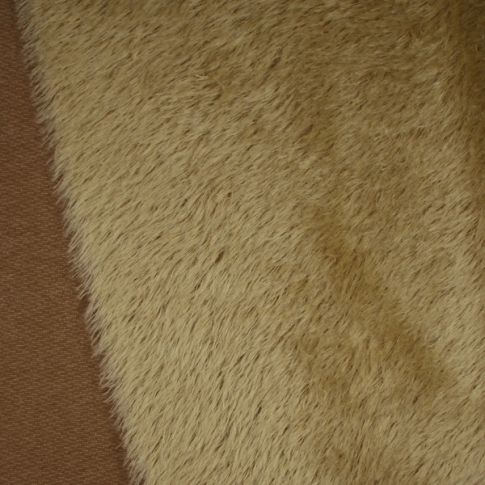 22mm Natural Laid Pale Gold Caramel Backing Mohair