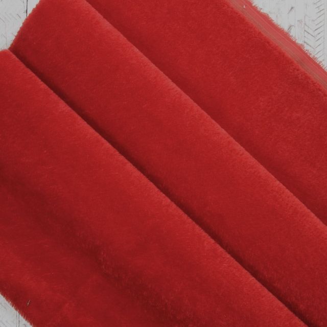 7mm Straight Pillar Box Red Mohair