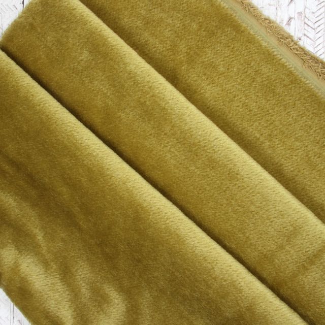 7mm Straight Tarnished Antique Gold Mohair