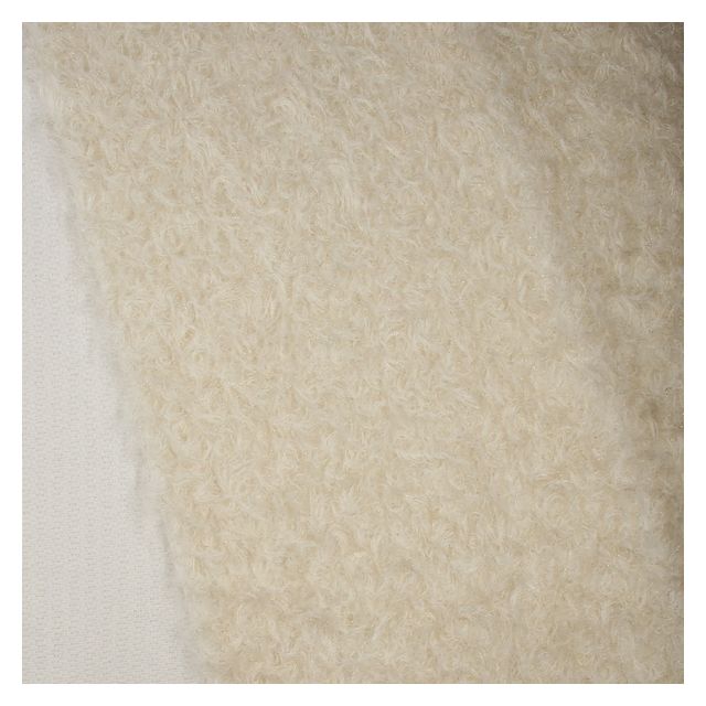 23mm Ivory with Gold Thread Ratinee Mohair