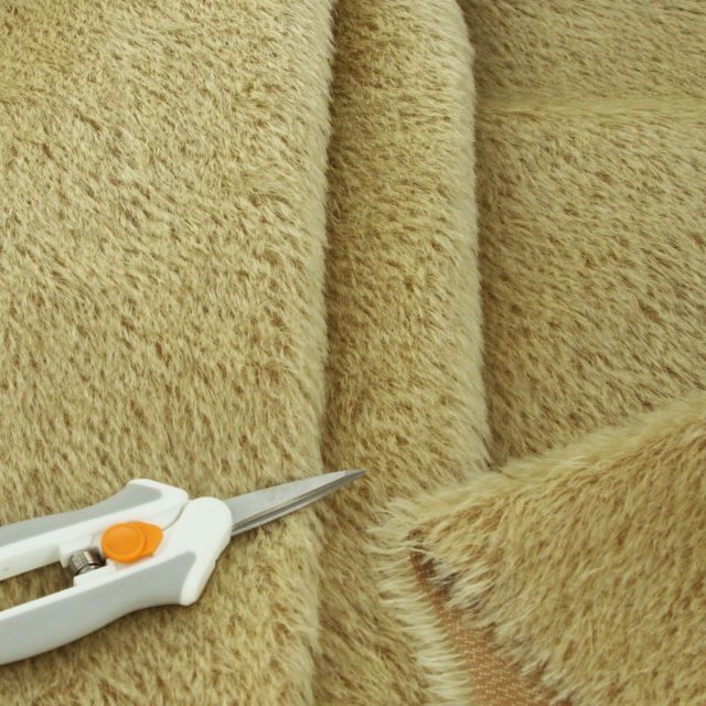 14mm Natural Laid Blonde Brown Backing Mohair