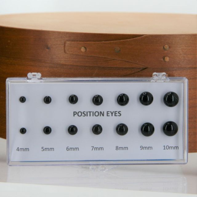 Glass Position Eyes Set 4mm - 10mm