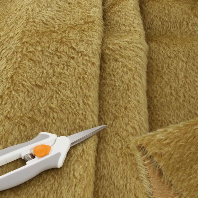 14mm Natural Old Antique Gold Mohair