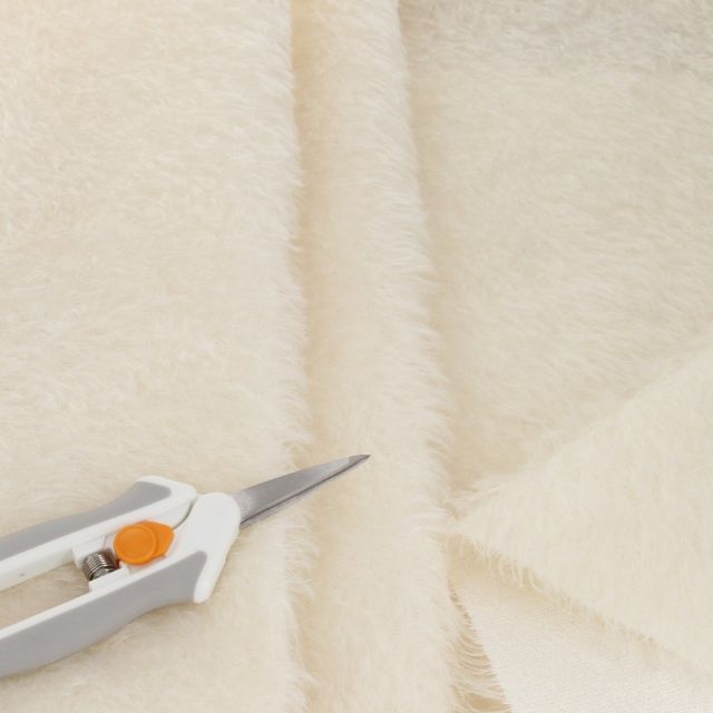 15mm Natural Laid Ivory Mohair