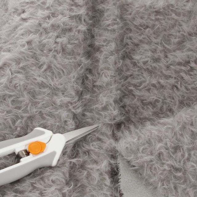 23mm Silver Grey Ratinee Mohair