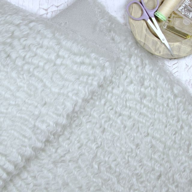 27mm Antique Finish Sea Foam Mohair