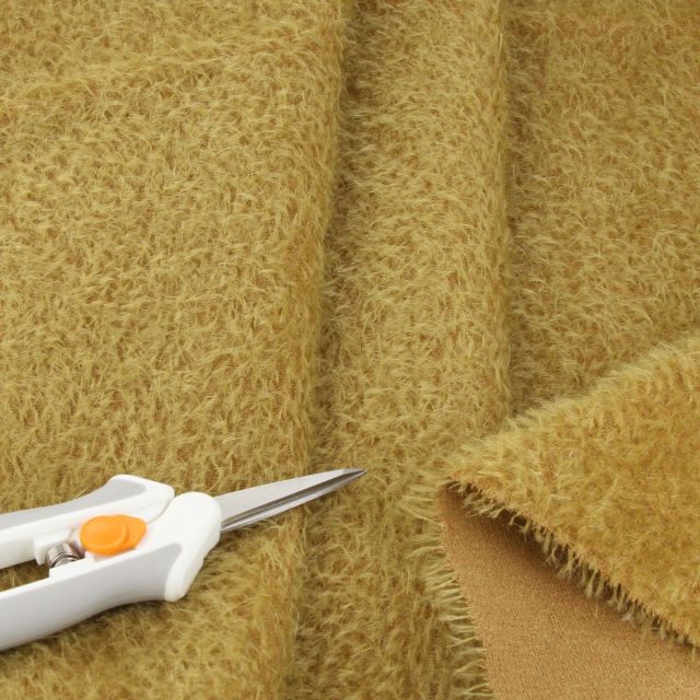 9mm Sparse Burnished Antique Gold Mohair