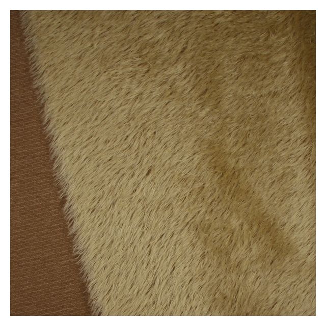22mm Natural Laid Pale Gold Caramel Backing Mohair